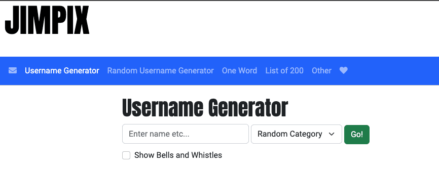 Instagram Username creator